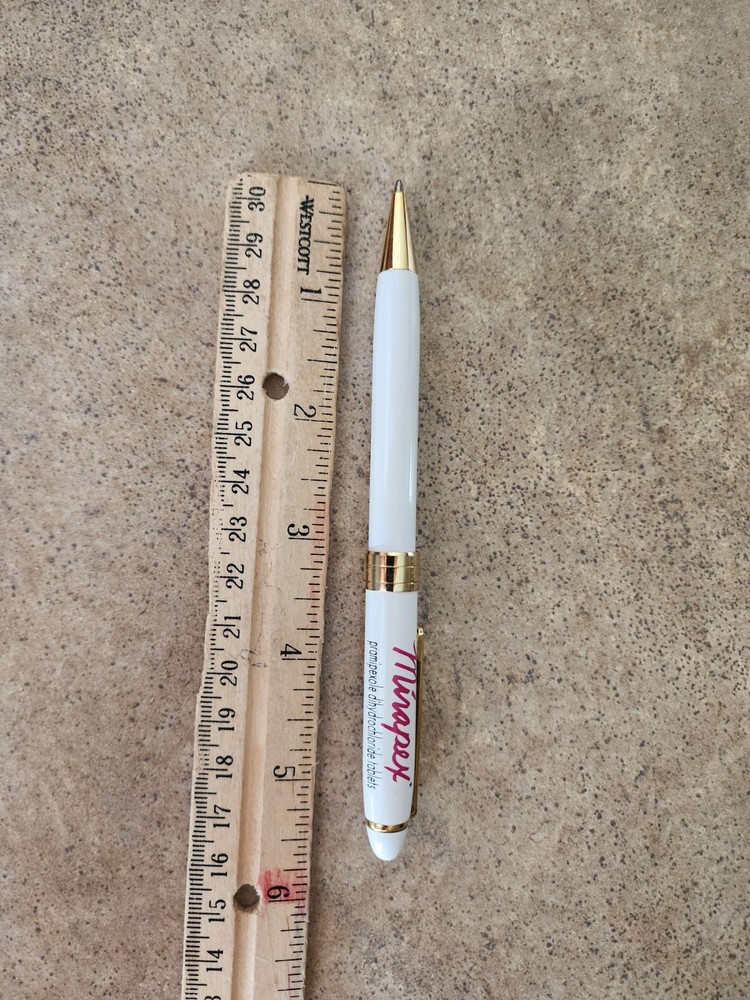 Rare! Mirapex Drug Rep Pharmaceutical Pen Twist Cap Vintage