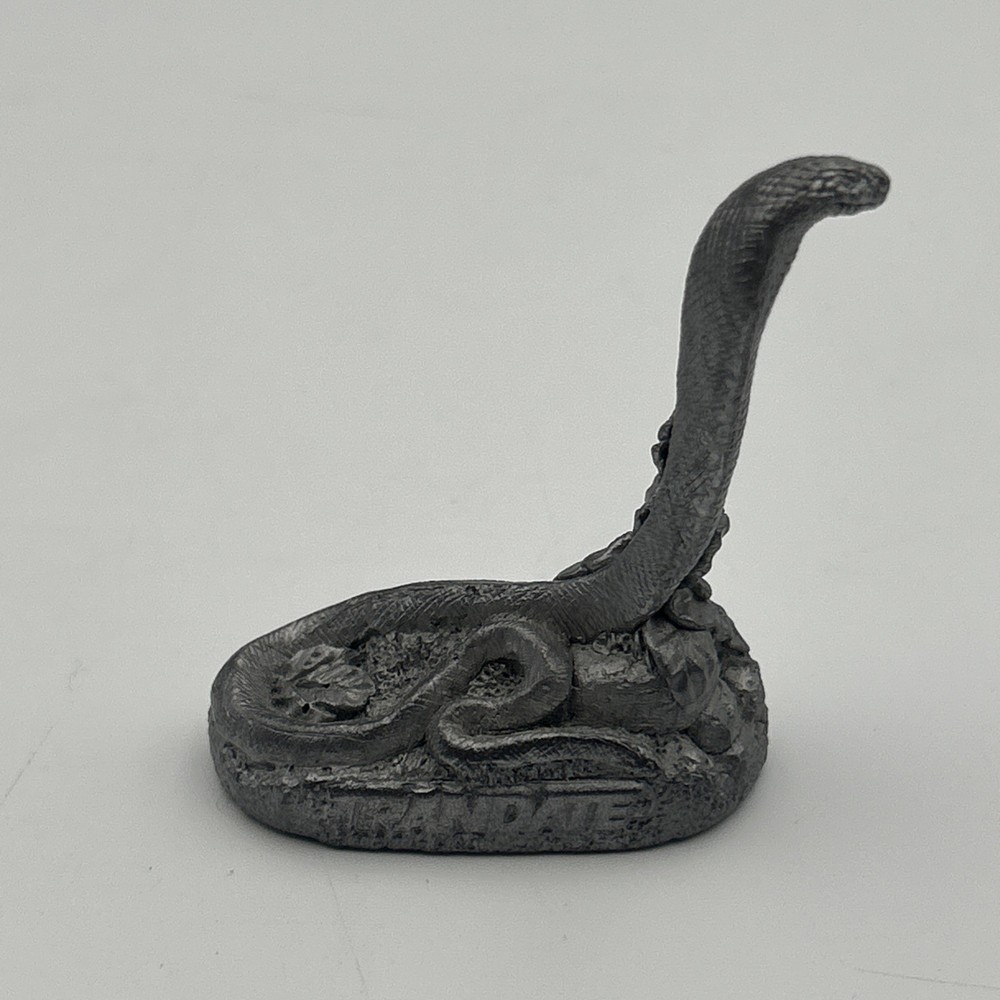 Trandate Labetalol HCI Pharmaceutical Advertising Pewter King Cobra Snake Figure