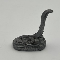 Trandate Labetalol HCI Pharmaceutical Advertising Pewter King Cobra Snake Figure