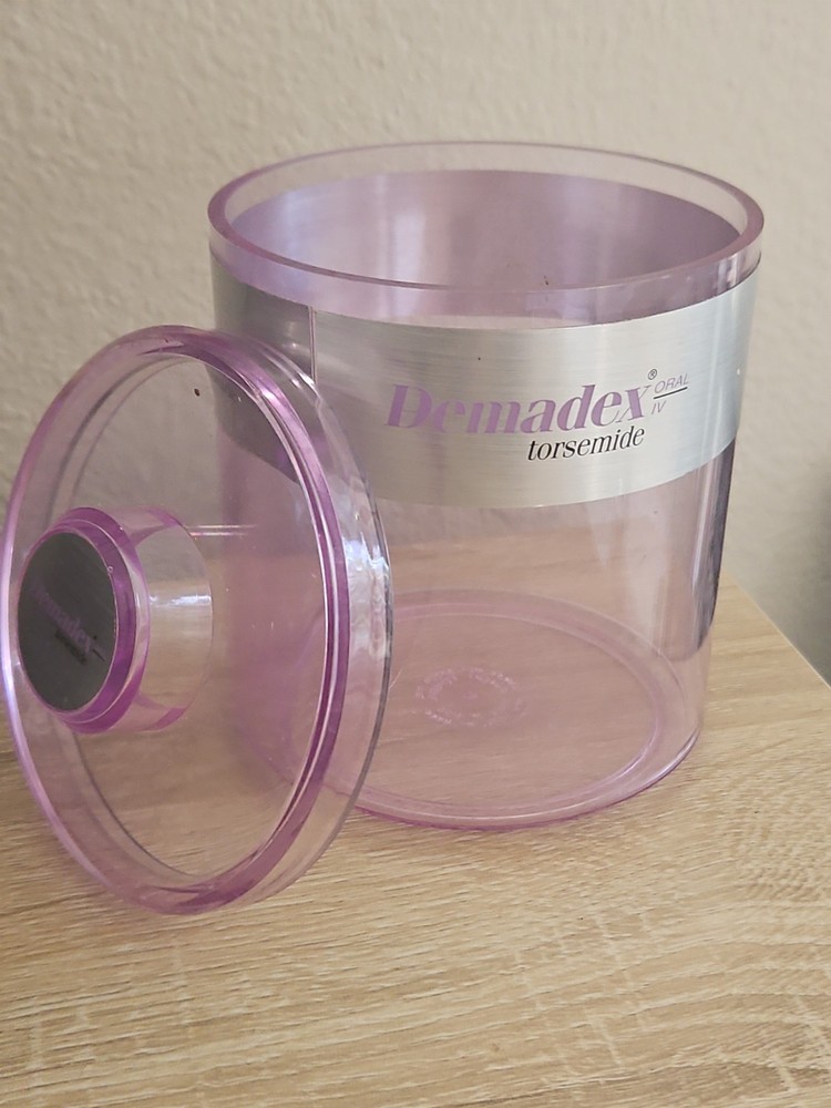 Vintage Demadex Torsemide Dispenser Container Drug Rep Pharma 1990s