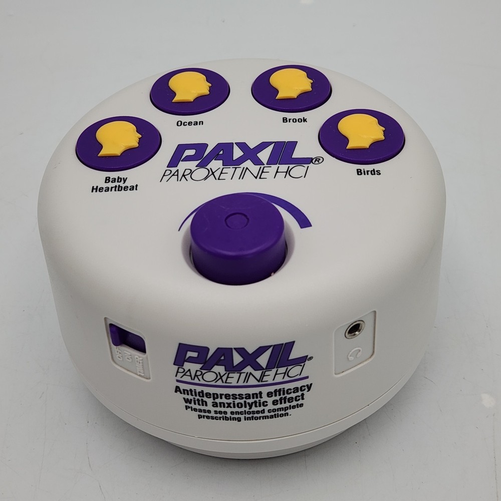 Vintage Paxil Paroxetine HCI White Noise Sound Machine Tested Works See Video