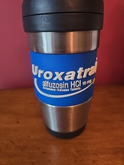 Uroxatral Pharmaceutical Drug rep Travel Mug 16 oz Stainless Steel
