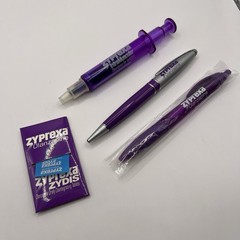 VTG Zyprexa Olanzapine Pharmaceutical Drug Rep Pens Syringe Marker Post It Flags