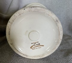 VINTAGE APOTHECARY MEDICINE PHARMACY DRUGSTORE JAR “BLAIR POTTERY” Oleum Myrcae