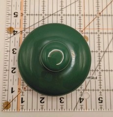VTG Eli Lilly Ceramic Green Gold Trim Apothecary Jar-Symphytum Officinale #5-179