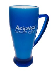 AcipHex Pharmaceutical Sales Rep Promotional Cobalt Blue Plastic Cup Mug 14 OZ