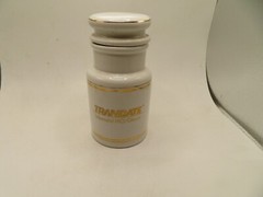 1960s Ceramic Apothecary Pharmaceutical Jar Trandate Labetalol HCI/Glaxo GIFT DR