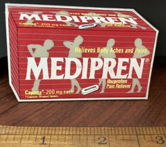 Vintage Medipren Ibuprofen Pain Reliever Medicine Refrigerator Magnet