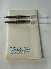 Vintage 1980’s Valium Roche Pharmaceutical Rep Advertisement Pens & Notepad-Rare