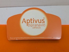 Vintage Aptivus Pharmaceutical Drug Rep CLIPBOARD Orange Promo Advertising Gift