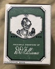 Vintage Williams’ Anti-Pahn Ointment In Original Box With Paper Insert Full Jar