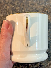 VINTAGE OWENS ILLINOIS PHARMACEUTICAL PHARMACIST PHARMACY Mug, Coffee Cup, Gold
