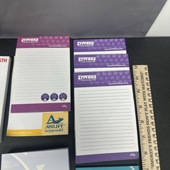 Lot of 14 Pharmaceutical Notepads Some Flawed Partial swag Note Pads