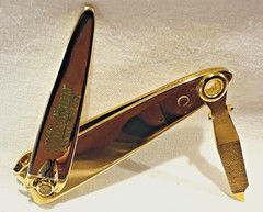 Vtg Pharmaceutical Advertising Promo IMODIUM Nail Clippers Gold Tone USA Made