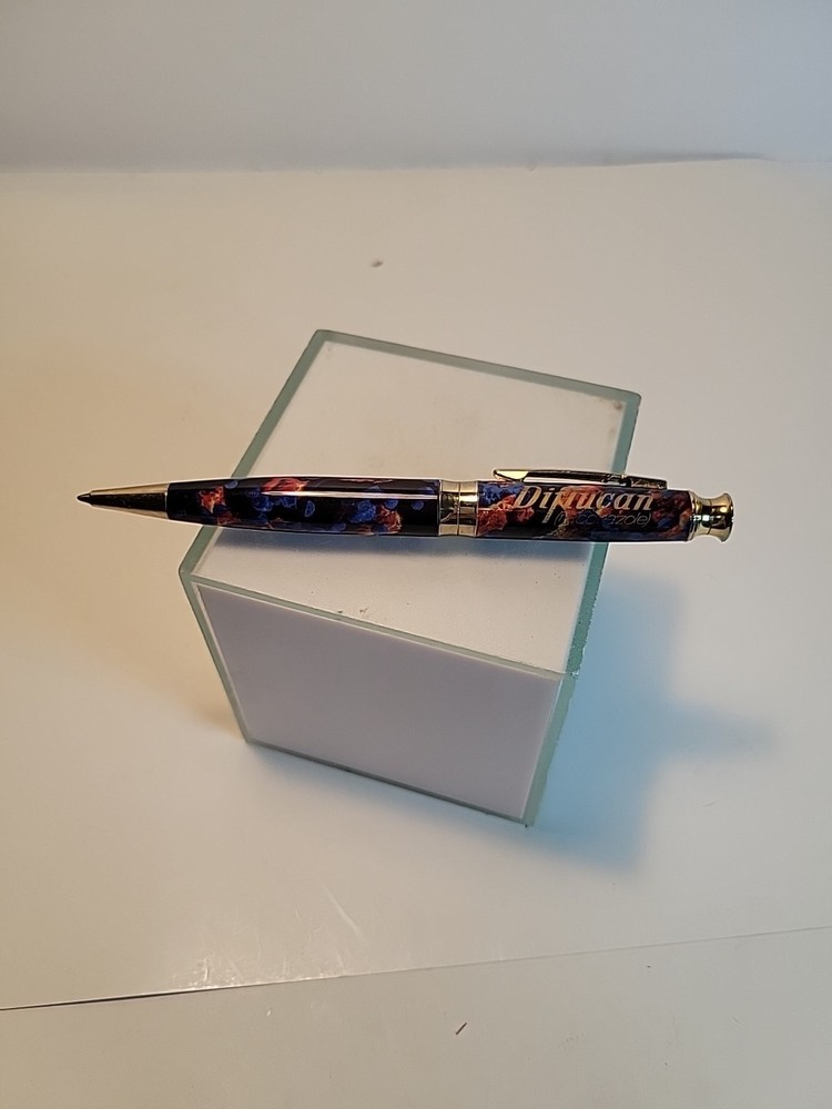 Diflucan Drug Rep Collector Medical In Pen Colorful Gold Clip Refillable