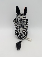 VTG Zebra Plush Advertising Drug Rep Pharma Stuffed Animal Zithro Pfizer 1999