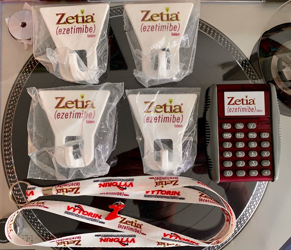 Merck ZETIA Vytorin – Pharma Rep Items – Calculator, Pen, Hangers, Lanyard