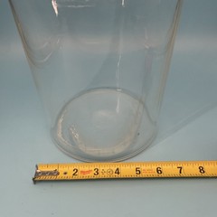 Pyrex Clear Glass Science Labware Bottle Hand Blown Apothecary 11” Tall