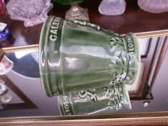 Schering Rx Galen 131-201 AD Coffee Tea Mug Cup Green Mortar Pestle Ceramic