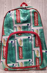Colgate Total Backpack Recycled Toothpaste Tubes Advertising Dental Collectible