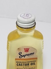 Vintage Supreme Brand Castor Oil JV Smith Oklahoma City Collectible