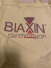 Biaxin pharmaceutical promotional drug Rep Advertising tote book bag