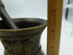 Vintage Coricidin Mortar & Pestle Americas First Pharmacy 1816 Museum