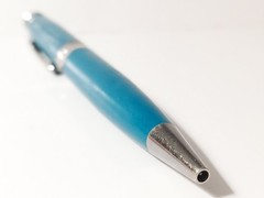 Vintage Pfizer Lipitor Pharmaceutical Ballpoint Pen Blue Metal Drug Rep
