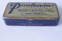Antique German PANFLAVIN PASTILLEN BAEYR Medical Empty Tin Box 1930’s