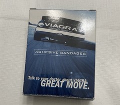 Pharmaceutical Drug Rep Promo Items Viagra Pharmacy Bandages 2 Boxes