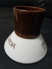 1970’s Pharmaceutical Procardia (Nifedipine) Brown and Beige Two Tone Mug