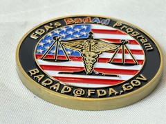 FDA’s BadAd Program Challenge Coin Office Of Prescription Drug Promotion