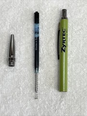 Zyrtec Pen Drug Rep Pens Pharma Metal Weighted Promo Tested and working Lot of 7