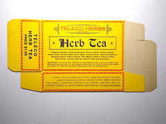 Teleco Herb Tea Vintage Original EMPTY Product Box Teleco Herbs Co. Chicago ILL