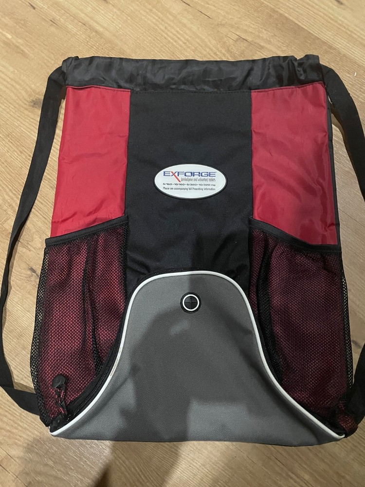 Vintage 90 ‘s Pharmaceutical Drug Rep Promotional Backpack Nylon Logo Exforge