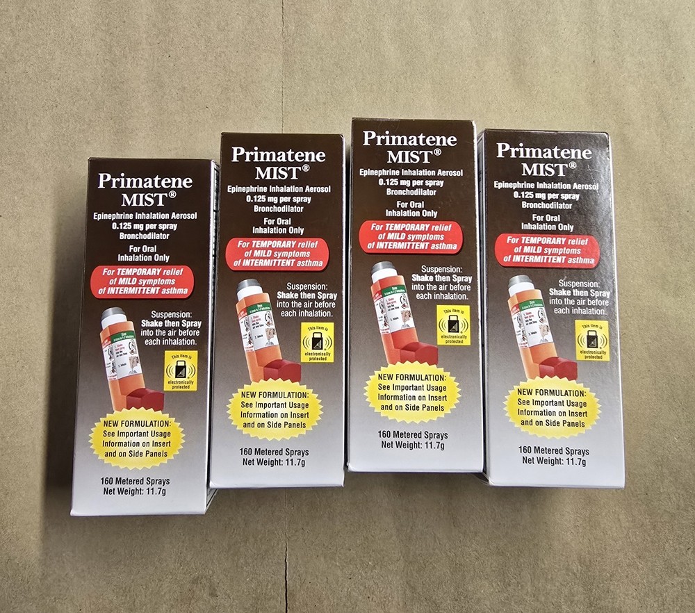 4 Pack Primatene MIST Epinephrine Inhaler EXP 12/2027+ FREE SHIPPING USA! NEW