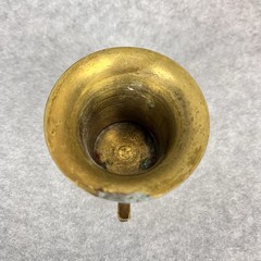 Vintage Small 2″ Tall Brass Mortar with Handles & 3″ Pestle