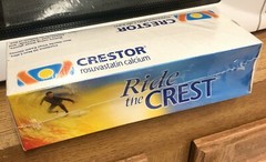 Crestor Astra Zeneca Drug Rep Pharmaceutical Promo Box 50 Non-Latex Exam Gloves