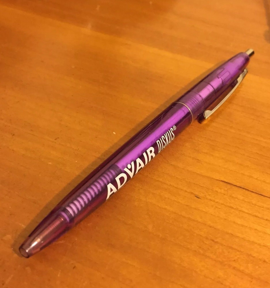 ADVAIR DISKUS Translucent Purple Drug Rep Pharmaceutical Pen ~ RARE