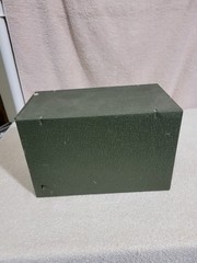 VINTAGE METAL TALBOTT PRESCRIPTION FILE BOX AURORA, ILLINOIS