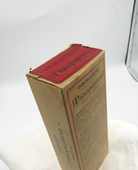 BW – 1900’s Fairchild Bros & Foster NY Panopepton 7 “ Clear Medicine bottle BOX