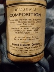 Vintage Container APOTHECARY astringent TEA WILSON’S RARE tin Medical HISTORY