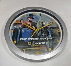 Rozerem Ramelteon Drug Rep Pharmaceutical Promo Advertising Wall Clock Dreams
