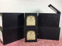 6 Vintage Pharmacy Prescription Record File Box Metal 1980’s Apothecary Rx