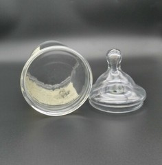 Vintage W.P. SMART & SONS Paste Medicine Glass Apothecary Jar Circus Tent Lid 8″