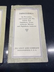 Vtg 1920s Eli Lilly Medical Booklets Ephedrine Sulphate & Diphtheria Prevention