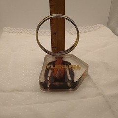 Flexeril Lucite Metal Ring Letter Holder Merck Co Drug Rep Promo Pharma Vintage