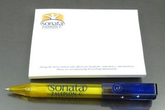 Sonata CIV PEN + Sticky Notes Drug Rep Pharmaceutical Promo Advertising w/ Info