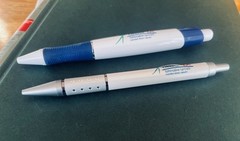 2 Detrol Pharmaceutical Drug Rep Pens! Write! Metal And Plastic