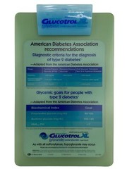 Rare 1999 Glucotrol XL Drug Rep Pharmaceutical Acrylic Clipboard 14″ Dr’s Office